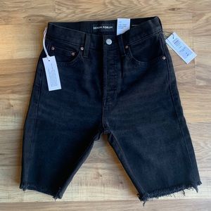 Denim Forum Black Yoko Bermuda Shorts